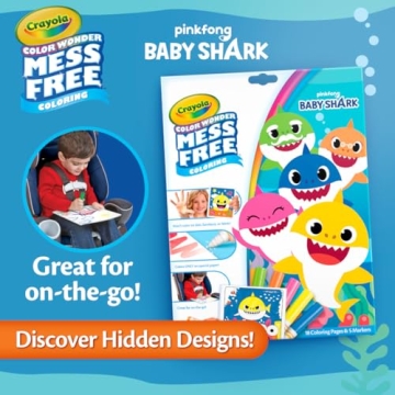 Crayola Baby Shark Mess Free Coloring Set for Toddlers