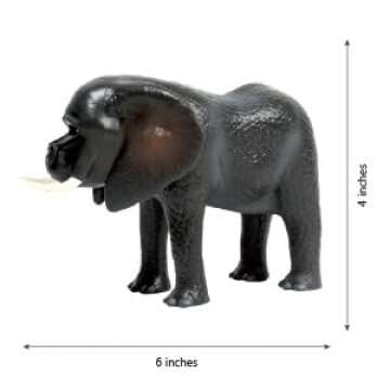 Randimals Elephant Figurine Toy Gorilla Face 5", Premium Hard Rubber Animal Action Figure Toy, Hybrid Friend Encourages Adventure & Imagination
