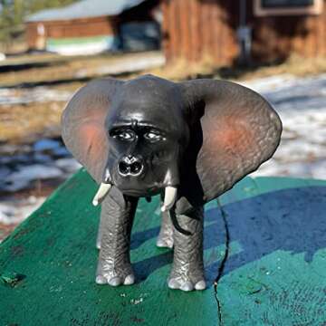 Randimals Elephant Figurine Toy Gorilla Face 5", Premium Hard Rubber Animal Action Figure Toy, Hybrid Friend Encourages Adventure & Imagination