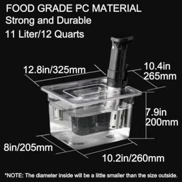 Sous Vide Container with Lid 11L for All Immersion Cookers