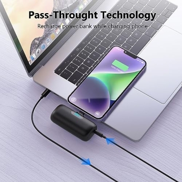 Mini Portable Charger 5000mAh Fast PD Charging LCD Display