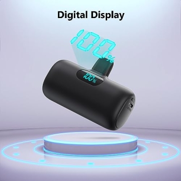 Mini Portable Charger 5000mAh Fast PD Charging LCD Display