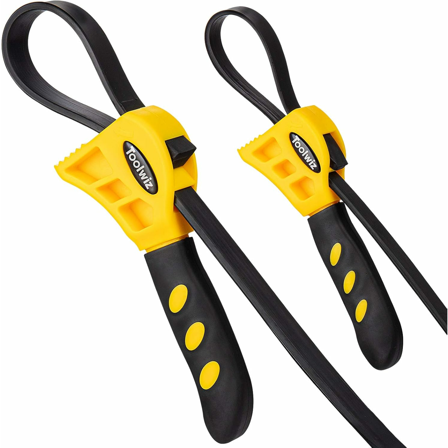 Toolwiz Strap Wrench Set - Adjustable Rubber Wrenches