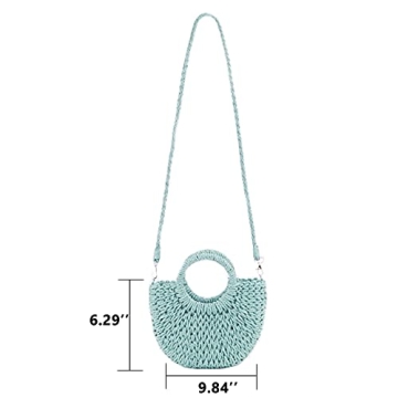 Stylish QTKJ Mini Rattan Straw Handbags for Summer Fun