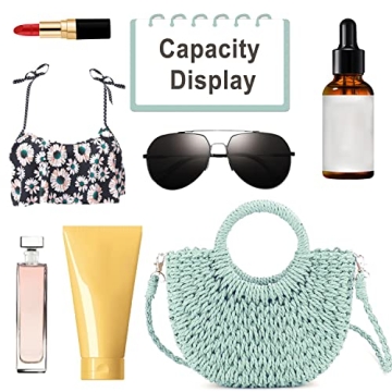 Stylish QTKJ Mini Rattan Straw Handbags for Summer Fun