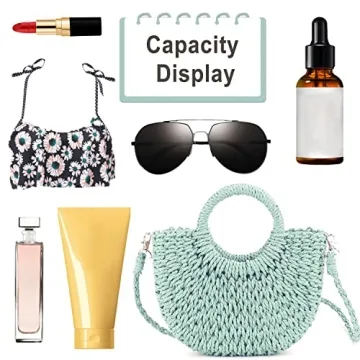 Stylish QTKJ Mini Rattan Straw Handbags for Summer Fun