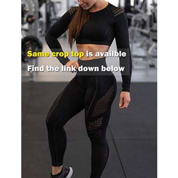 Women High Waisted Leggings Seamless Workout Yoga Pants Butt Lift Tummy Control S