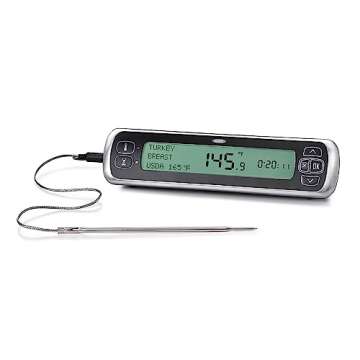 OXO Good Grips Digital Leave-In Thermometer, Perfect Precision