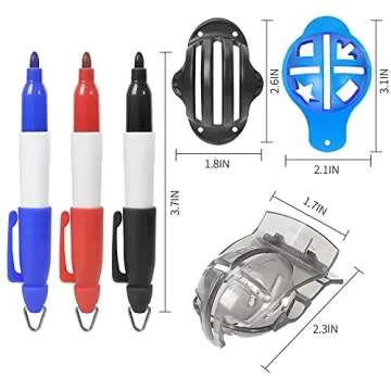 Golf Ball Line Marker Tool for Precise Alignments