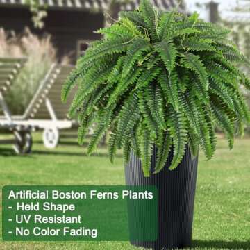 Buy Dkaltm 49 Inch Artificial Boston Fern for Home Decor