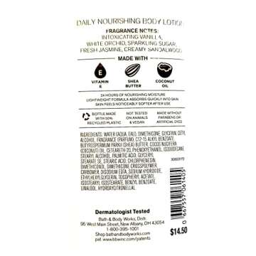 Bath & Body Works Warm Vanilla Sugar Lotion 8 Oz