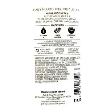 Bath & Body Works Warm Vanilla Sugar Lotion 8 Oz