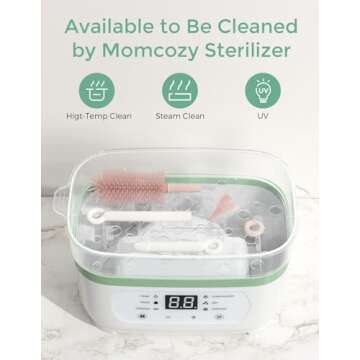 Momcozy Bottle Brush Set - 7 in 1 Cleaning Kit for Babies