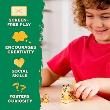 Terra by Battat - 4 pc Tiger Family Figurine Set for Kids