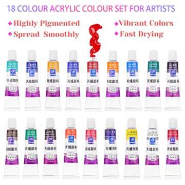 Mini Canvas and Easel, Paxcoo 60 Pieces Includes 4x4 Inches Small Tiny Painting Canvas, Mini Acrylic Paintbrushes for Paint and Sip Art Party Supplies