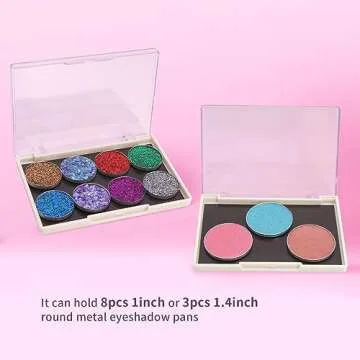 Compact Magnetic Makeup Palette for Custom Beauty