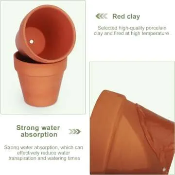 KOAMLY Mini Terracotta Pots Set - Perfect for Gardening Gifts