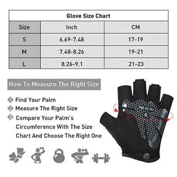 Geyoga Workout Gloves, 2 Pairs Exercise Gloves for Men and Women, Breathable Training Gloves for Gym...