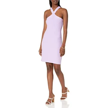 Chic Plus Size Halter Mini Dress for Special Occasions