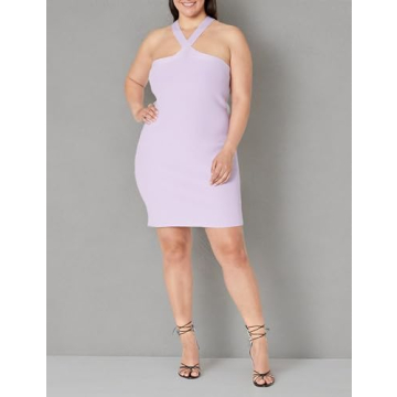 Chic Plus Size Halter Mini Dress Ideal for Every Event