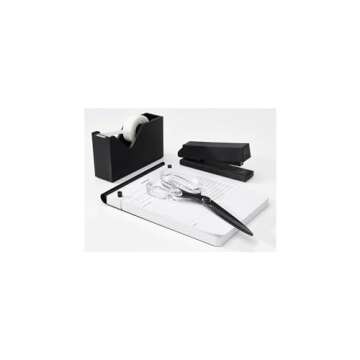 RUSSELL+HAZEL Drafters Tablet Notepad, Noire, Office Supplies, 6.375” x 8.875", 100 Sheets, White (40441)