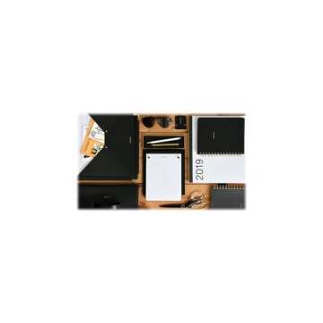 RUSSELL+HAZEL Drafters Tablet Notepad, Noire, Office Supplies, 6.375” x 8.875", 100 Sheets, White (40441)