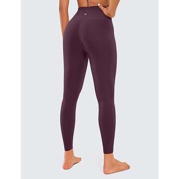 CRZ YOGA Butterluxe High Waisted Lounge Legging 25" - Buttery Soft Workout Yoga Pants for Women Deep Purple X-Large