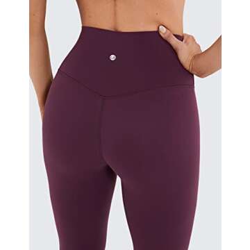CRZ YOGA Butterluxe High Waisted Lounge Legging 25" - Buttery Soft Workout Yoga Pants for Women Deep Purple X-Large