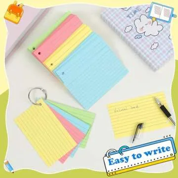 YAGUAO Colored Index Cards for Study and Organization