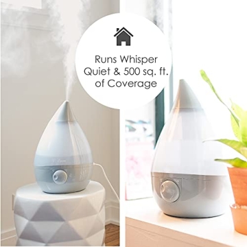 Crane Ultrasonic Cool Mist Humidifier for Bedroom and Nursery