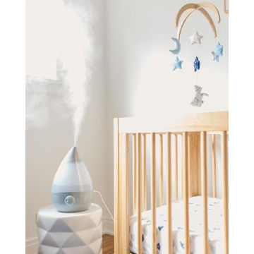 Crane Ultrasonic Cool Mist Humidifier for Bedroom and Nursery