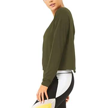 Bestisun Long Sleeve Workout Shirts for Active Women