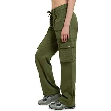 Women's Cargo Pants - Baggy Tactical Casual Wear with 7 Pockets