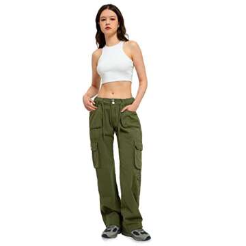 Stylish Cargo Pants with 7 Pockets for Women Outdoors