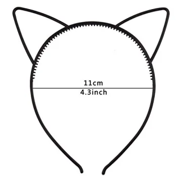 Candygirl Girls Cat Ear Headbands - 10 Pcs Fun Accessory