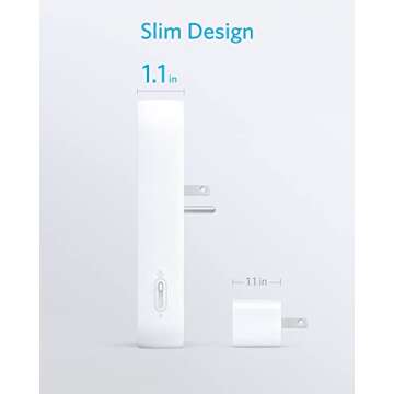 Anker Outlet Extender with Stepless Dimming Night Light,Surge Protector, Outlet Extender with 6 Outlets,2 USB Ports, 18W USB Wall Charger Plug for College Dorm Room, Home,Cruise and Kitchen,TUV Listed