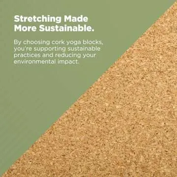 Bean Products Yoga Blocks, Standard & Large Sizes - Studio Grade, Non-Slip, Made from Eco Friendly Materials - 100% Natural Cork or Foam - Improves Stability & Alignment - Single Block or 2 Pack Sets
