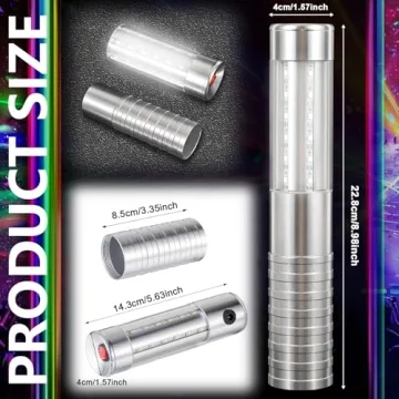 VYAOMLI LED Strobe Baton Lights - 2 Pack