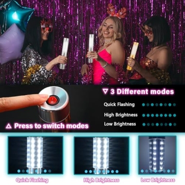 VYAOMLI LED Strobe Baton Lights - 2 Pack