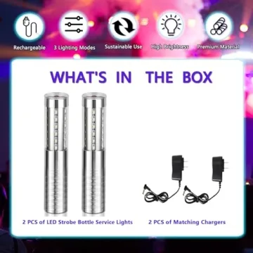 VYAOMLI LED Strobe Baton Lights - 2 Pack