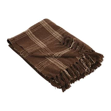 Versatile Eco-Friendly Plaid Throw Blanket for Home