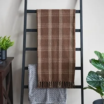 Versatile Eco-Friendly Plaid Throw Blanket for Home