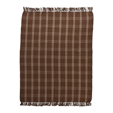 Versatile Eco-Friendly Plaid Throw Blanket for Home