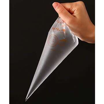 100 Disposable Piping Bags for Cake Decorating and Baking Supplies
