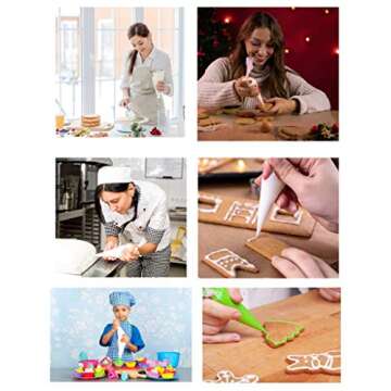 100 Disposable Piping Bags for Cake Decorating and Baking Supplies