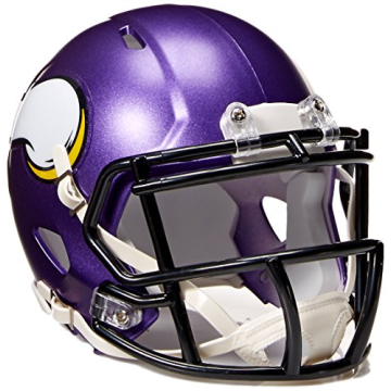 Riddell unisex adult Revolution NFL Minnesota Vikings Speed Mini Helmet, Team Color, One Size US