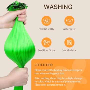 DOORES Colorful Clip In Hair Extensions | 12 Pcs 22 Inch