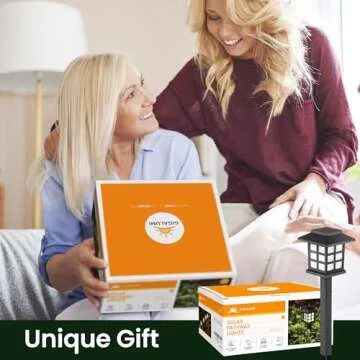 GIGALUMI Solar Outdoor Lights for Pathways and Gardens