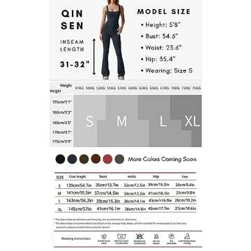 QINSEN Wide Leg Jumpsuits for Women Tank Square Neck Bodycon Full Length Casual Unitard Playsuit Navy Blue S