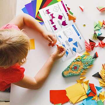 Yibeishu Origami Kit with 120 Sheets and Projects for All Ages
